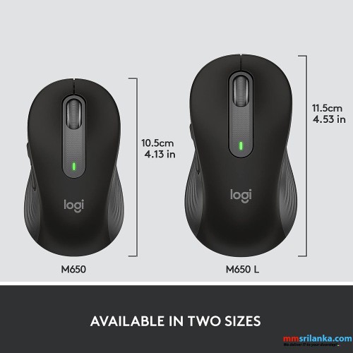 Logitech Signature M650 M Wireless Mouse (1Y)